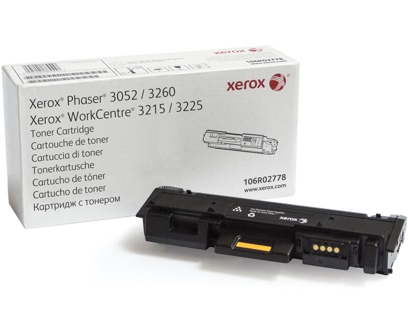 Тонер-картридж Xerox 106 R02778 черный для Xerox Ph 3052/3260/WC 3215/3225 3000 стр.(Channels)