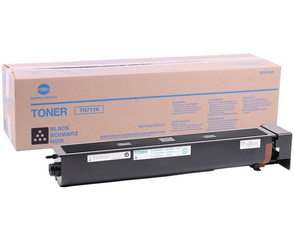 Тонер Konica-Minolta bizhub (A3 VU150) C654/754/Pro C754 черный TN-711 K