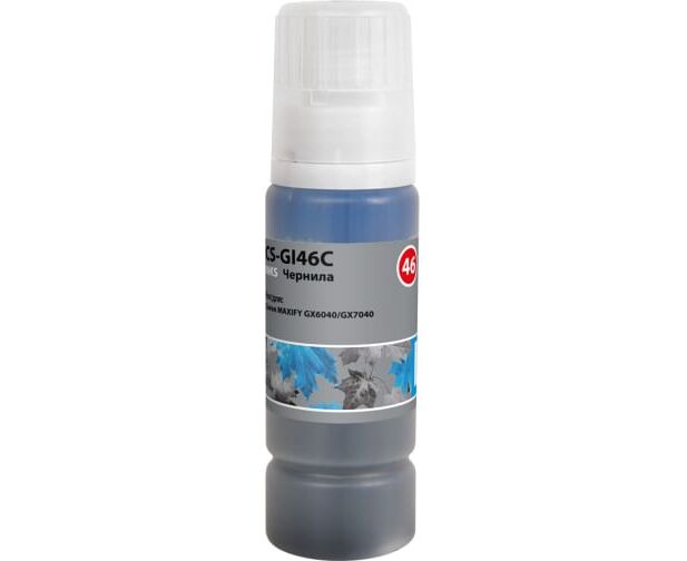 Чернила Cactus CS-GI46 C голубой 135мл для Canon Maxify GX6040/GX7040