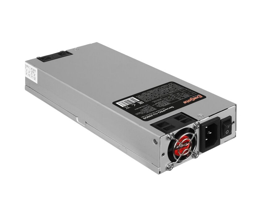 Блок питания Exegate Server PRO-1 U-250 DS EX264625 RUS 250 W унив. для 1 U, 24pin, (4+4)pin,4x SATA,2x IDE