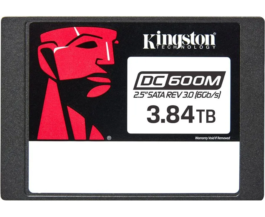 SSD Kingston Enterprise DC600 M SEDC600 M/3840 G 3,84 TB 2.5" SATA 3 R560/W530 MB/s 3 D TLC MTBF 2 M 94 000/59 000 IOPS 7008 TBW (Mixed-Use)