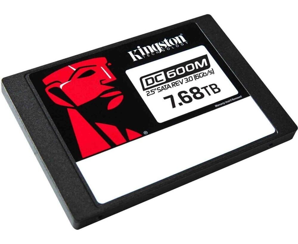 SSD Kingston Enterprise DC600 M SEDC600 M/7680 G 7,68 TB 2.5" SATA 3 R560/W530 MB/s 3 D TLC MTBF 2 M 94 000/34 000 IOPS 14016 TBW (Mixed-Use)