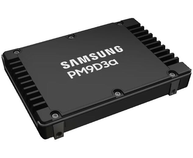 SSD Samsung Electronics PM9 D3a MZWL61 T9 HFLT-00 AW7 1920 GB U.3(2.5" 15mm), NV Me, PC Ie 5.0x4, 3 D TLC, R/W 12000/3500 MB/s, IO Ps 1