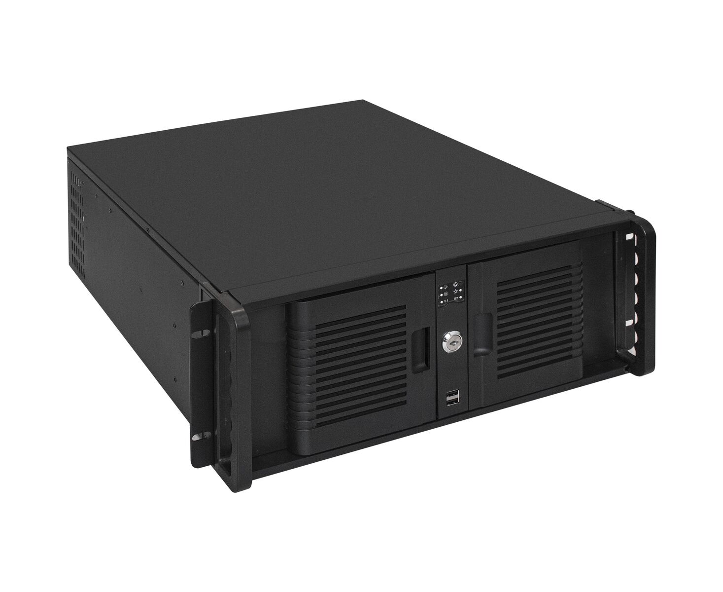 Корпус Exe Gate Pro 4 U480-15/4 U4132 EX244617 RUS RM 19", высота 4 U, глубина 480, БП 500 ADS, USB