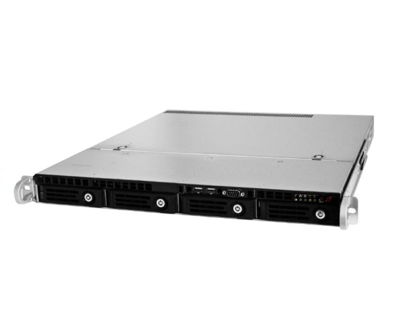 Корпус Ablecom CS-R11-55 P 1 U chassis, Mini-ITX, Micro-ATX, ATX M Bs, 4 x 3.5'' hsb, 2 USB, 1 COM port (Front), FH expantion slot, 600 W (1+1)