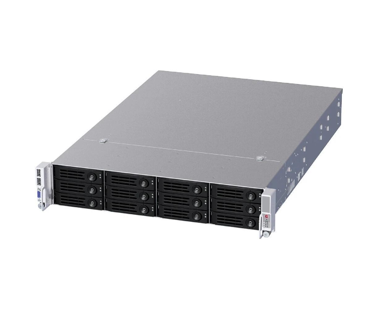 Корпус Ablecom CS-R29-04 P 2 U chassis, E-ATX, ATX, Micro-ATX, Mini-ITX M Bs, 12 x 3.5'' hs + 2 2.5'' rear, 1200 W CRPS(1+1), no rails