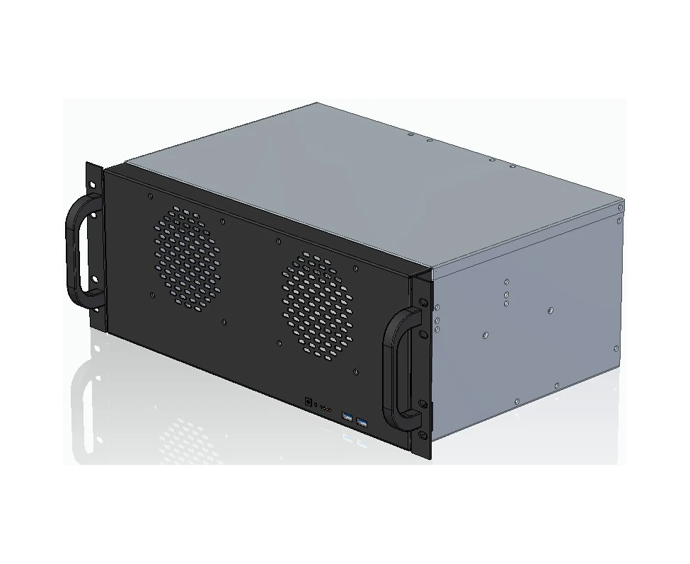 Корпус Procase 4 U300-08 4 U, 8 HDD, черный, без блока питания PS/2 ATX, глубина 300мм, MB ATX 12"x9.6"