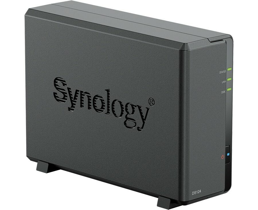 СХД SYNOLOGY DS124 настольное исполнение 1 BAY No HDD