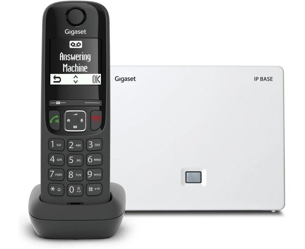 Телефон IP Gigaset AS690 IP Base Rus (S30852-H3124-R101) черный