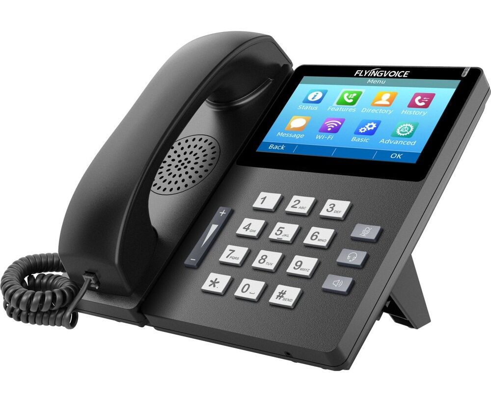 Телефон IP Flyingvoice FIP15 G Plus черный