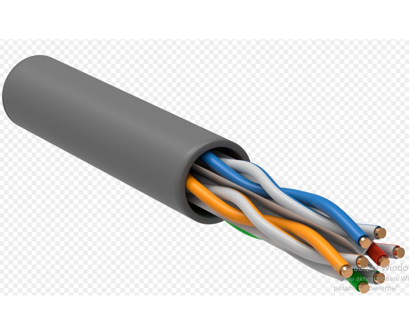 Кабель информационный ITK LC1-C604-111 U/UTP кат.6 4х 2х 23 AWG solid PVC серый (305м)