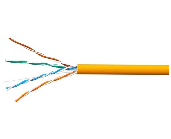Витая пара Sky Net Light CSL-UTP-LSZH-4-CU UTP нг-LSZH 4x2x0,46, низкое дымовыделение, медн, Fluke Test, кат.5e, однож., 305 м, box, оранжевый
