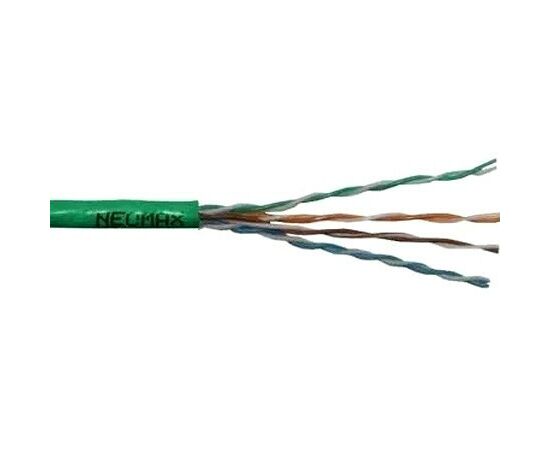 Витая пара NEOMAX NM710021 U/UTP cat.5e 4x2x0.52, 24 AWG, Медь, внутренний, PVCLS нг(А)-LSL Tx, 305м, зеленый