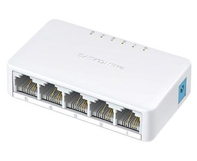 MERCUSYS MS105 Коммутатор неуправляемый, 5 портов Ethernet 100 Mbps