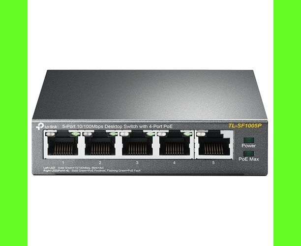 TP-LINK SMB TL-SF1005 P, Коммутатор 5-портовый 10/100 Мбит/с настольный с 4 портами Po E