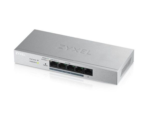 Коммутатор Zyxel GS1200-5 HPV2-EU0101 F 5 G 4 Po E+ 60 W управляемый