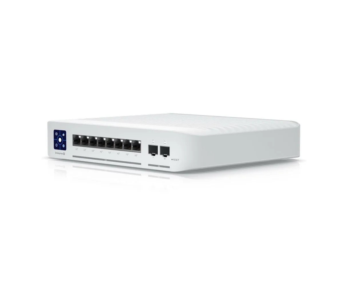 Коммутатор Ubiquiti Uni Fi (USW-Enterprise-8-Po E) Switch Enterprise 8 Po E в стойку, 8х 2.5 G RJ45, 2х 10 G SFP+, раздача 120 Вт {6} (074775)