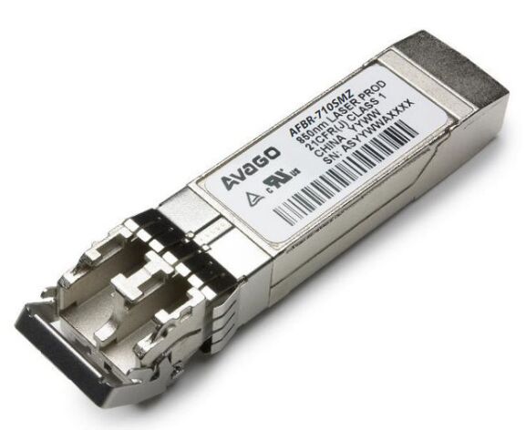 Трансивер Avago AFBR-710 SMZ 10 G (10.3125 G Bd Ethernet), SFP+, LC MM 400m, 850nm VCSEL laser, bail de-latch, Fo