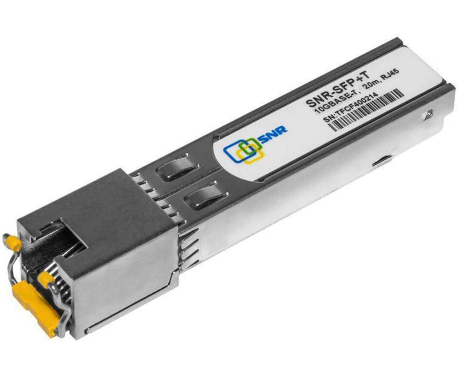 Модуль SFP+ SNR SNR-SFP+T 10 G с интерфейсом RJ45, до 30м