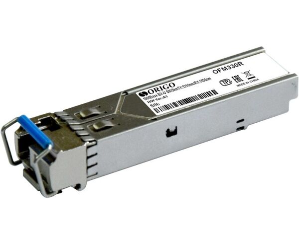 SFP-модуль ORIGO OFM330 R/10 KM/A1 A WDM 1000 Base-BX-U (Simplex LC), Tx:1310 нм, Rx:1550 нм, для одномодового кабеля, до 10 км