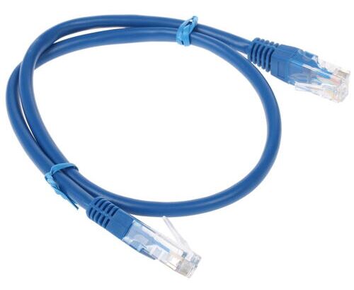 Патч-корд UTP Cablexpert PP12-0.5 M/B кат.5e, 0.5м, литой, многожильный (синий)