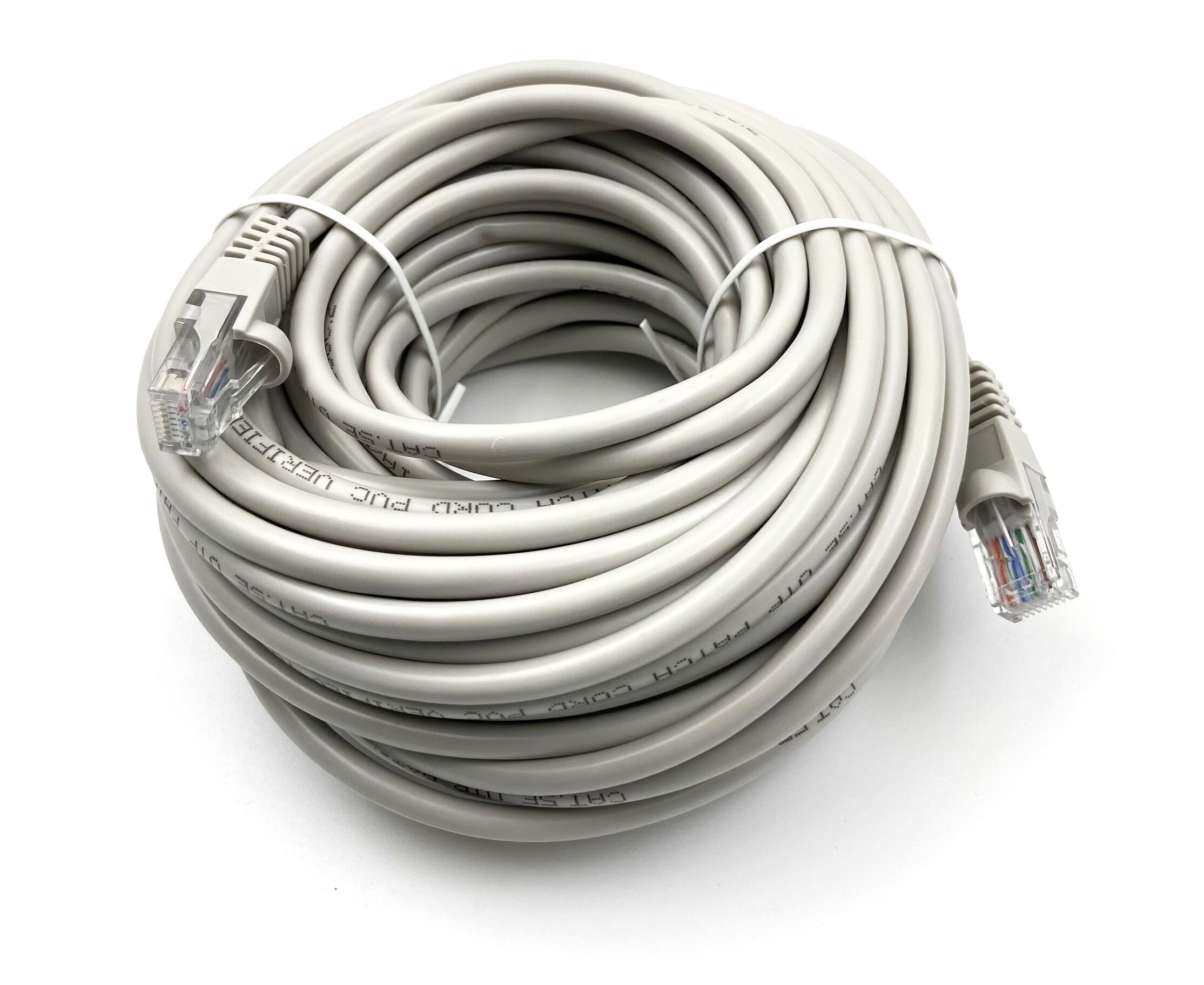 Патч-корд Buro (UTP-5 E-15 M-G) UTP 4 пары cat5 E CCA molded 15м серый RJ-45 (m)-RJ-45 (m)