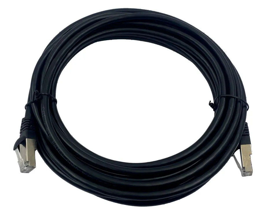 Патч-корд Buro (BU-7-5 M) STP 4 пары cat7 CCA molded 5м черный RJ-45 (m)-RJ-45 (m)