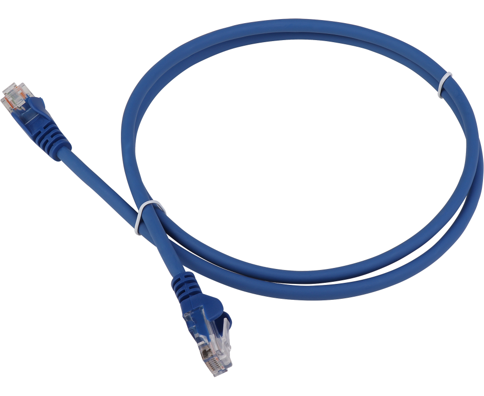 Патч-корд LANMASTER (LAN-PC45/U5 E-1.0-BL) LSZH UTP кат.5e, 1.0 м, синий
