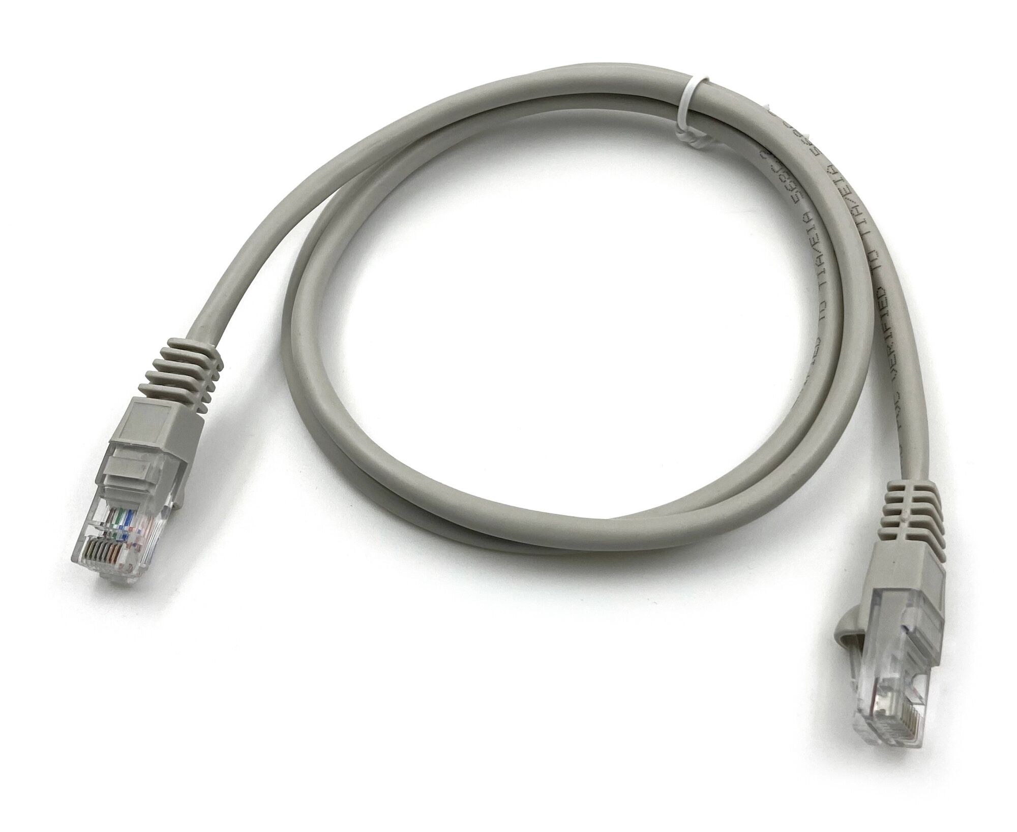 Патч-корд Buro cat5 E 1м серый RJ-45 (m)-RJ-45 (m)