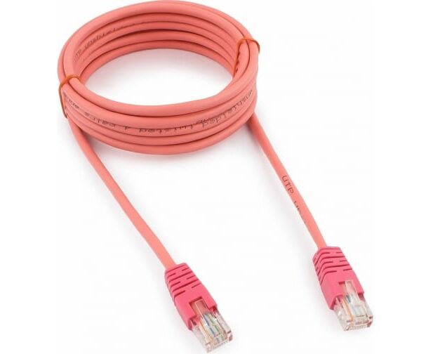 Патч-корд Cablexpert PP12-3 M/RO розовый