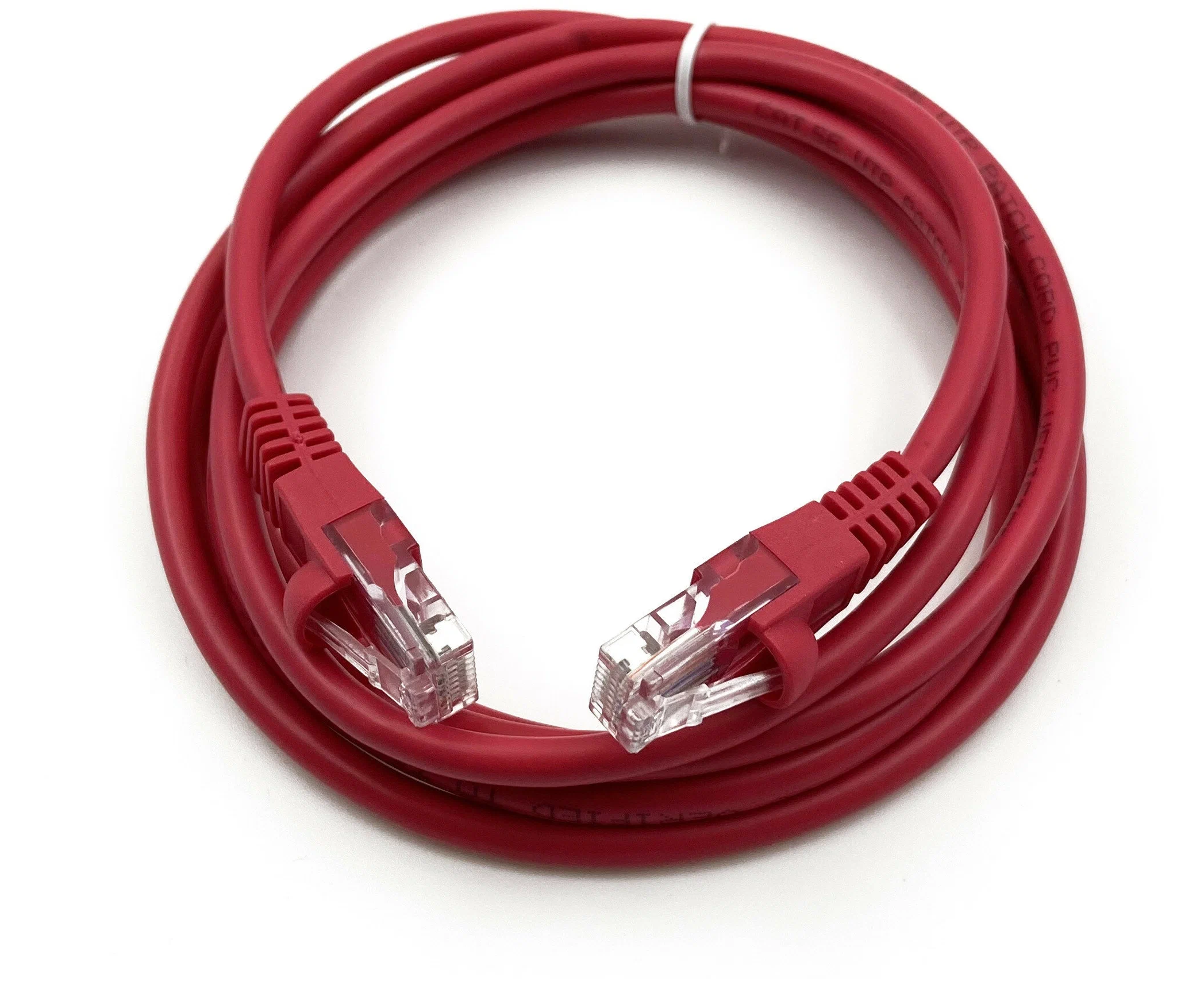 Патч-корд Buro (UTP-5 E-2 M-R) UTP 4 пары cat5 E CCA molded 2м красный RJ-45 (m)-RJ-45 (m)