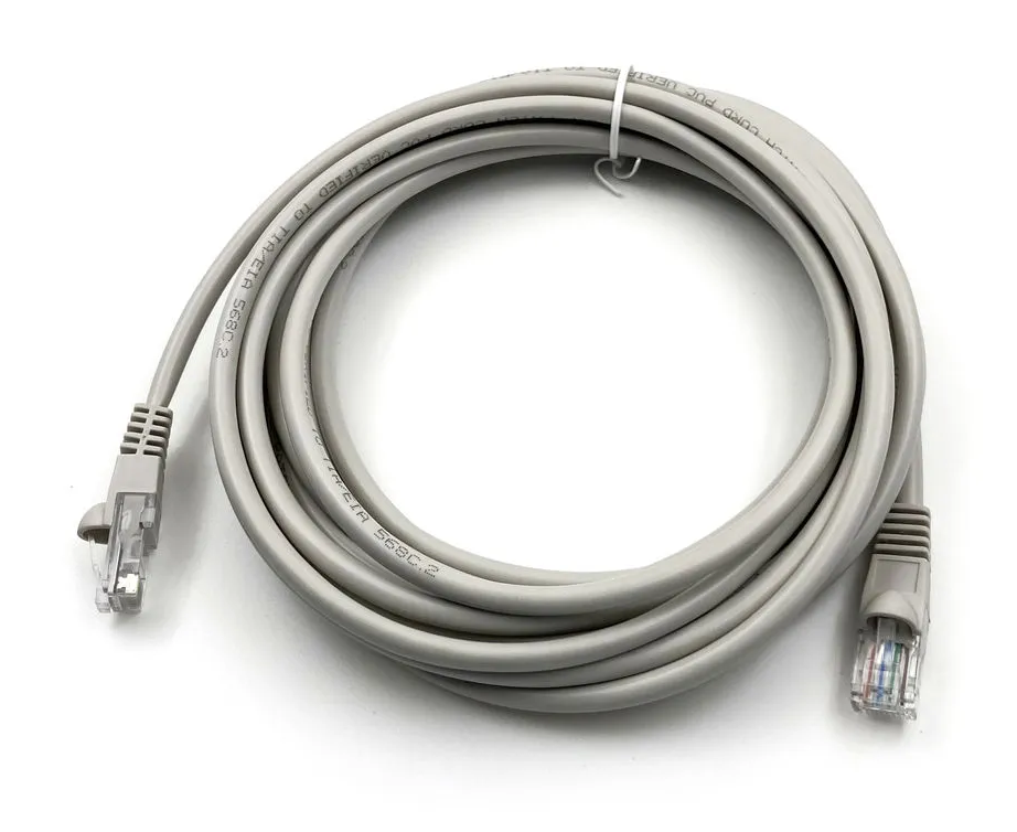 Патч-корд Buro (UTP-5 E-5 M-G) UTP 4 пары cat5 E CCA molded 5м серый RJ-45 (m)-RJ-45 (m)