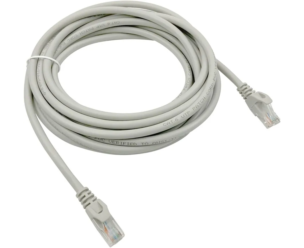 Патч-корд Buro (UTP-6-5 M-G) UTP 4 пары cat6 CCA molded 5м серый RJ-45 (m)-RJ-45 (m)