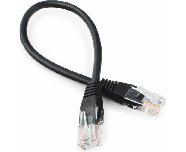 Патч-корд Cablexpert PP12-0.25 M/BK чёрный