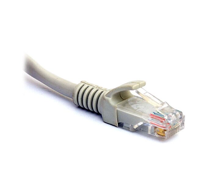 Кабель De Tech UTP Кат.5e (литой патч-корд) серый, 3м