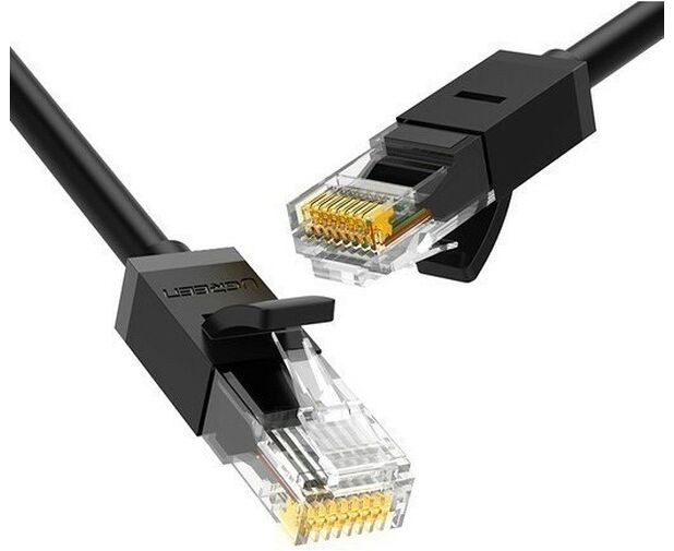 Кабель UGREEN NW102 60545 Cat 6 8-Core U/UTP Ethernet Cable 1.5m Black