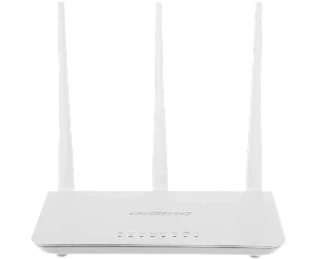 Роутер Digma (DWR-N302) N300 10/100 BASE-TX белый