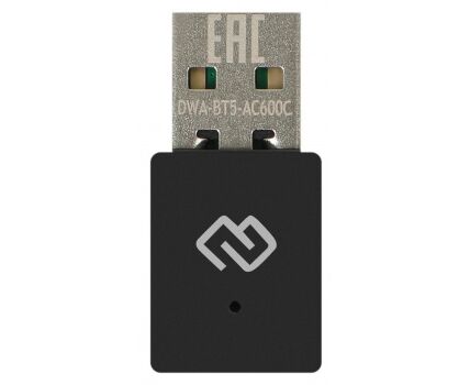 Сетевой адаптер Digma (DWA-AC600 C) AC600/USB 2.0/Wi Fi (ант.внутр.) 1ант.