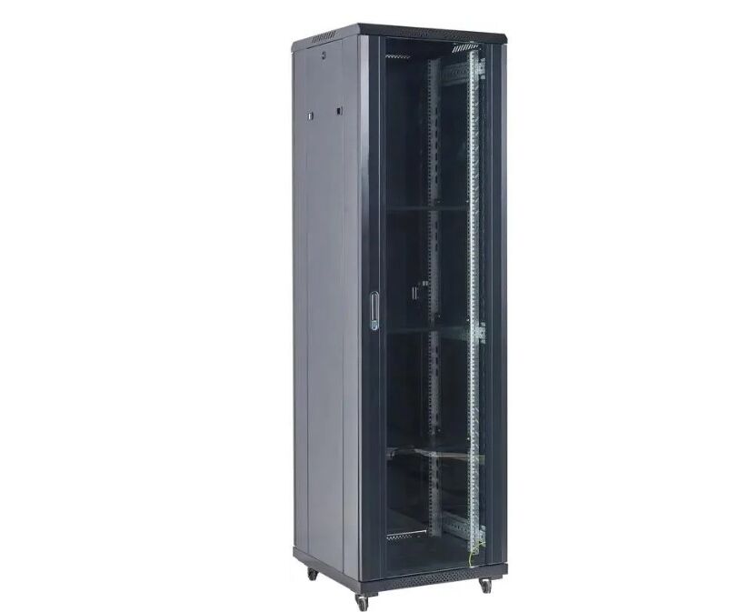 Шкаф серверный Rexant 04-4268-212 напольный 42 U 600x800мм пер.дв.стекл металл 2 бок.пан. направл.под винты 800кг черный 92кг 230град. 2054мм IP20 ст