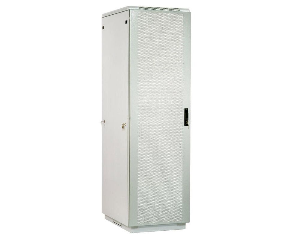 Шкаф коммутационный ЦМО ШТК-М-42.6.6-4 ААА 42 U 600x620мм пер.дв.перфор. задн.дв.стал.лист 2 бок.пан. направл.под закл.гайки 550кг серый