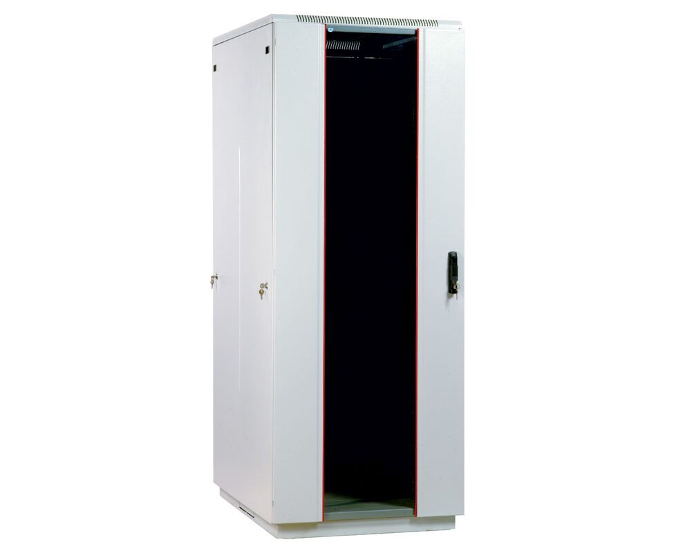 Шкаф коммутационный ЦМО ШТК-М-42.8.10-1 ААА 42 U 800x1020мм пер.дв.стекл задн.дв.стал.лист 2 бок.пан. направл.под закл.гайки 500кг серый