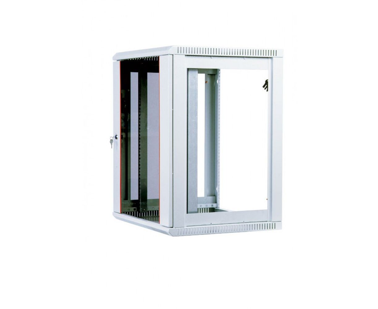 Шкаф коммутационный ЦМО ШРН-М-15.500 серый 15 U 600x520мм пер.дв.стекл 50кг