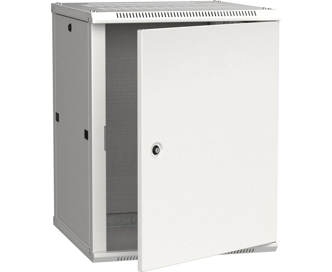 Шкаф коммутационный ITK Linea W (LWR3-18 U66-MF) настенный 18 U 600x600мм пер.дв.металл серый