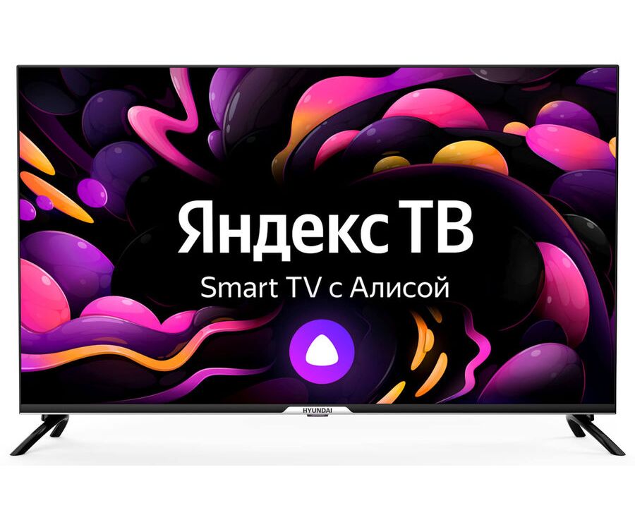 50" Телевизор Hyundai H-LED50 BU7003 черный 3840x2160, 4 K Ultra HD, 60 Гц, Wi-Fi, Smart TV, Яндекс ТВ