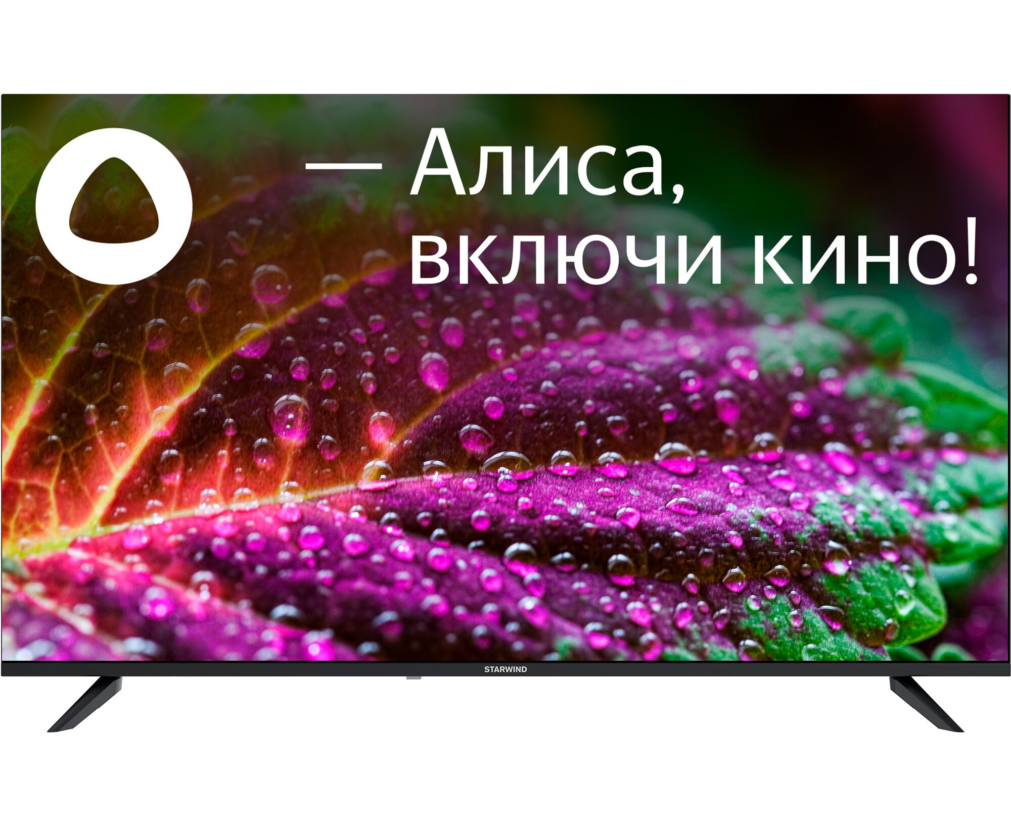 55" Телевизор Starwind SW-LED55 UG403 черный 3840x2160, 4 K Ultra HD, 60 Гц, Wi-Fi, Smart TV, Яндекс ТВ