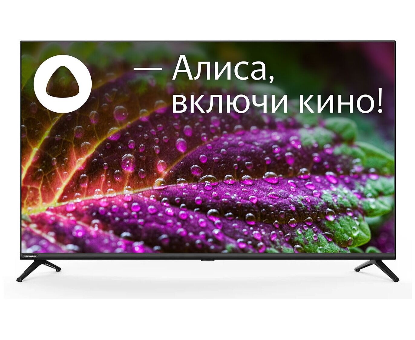 43" Телевизор Starwind SW-LED43 SG300 чёрный 1920x1080, Full HD, 60 Гц, Wi-Fi, Smart TV, Яндекс ТВ