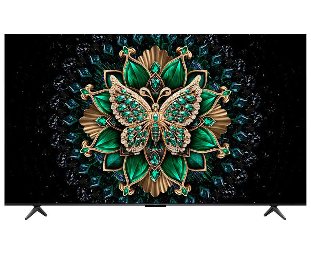 55" Телевизор TCL 55 C6 K черный QLED 3840x2160, 4 K Ultra HD, 144 Гц, Wi-Fi, Smart TV, Google TV