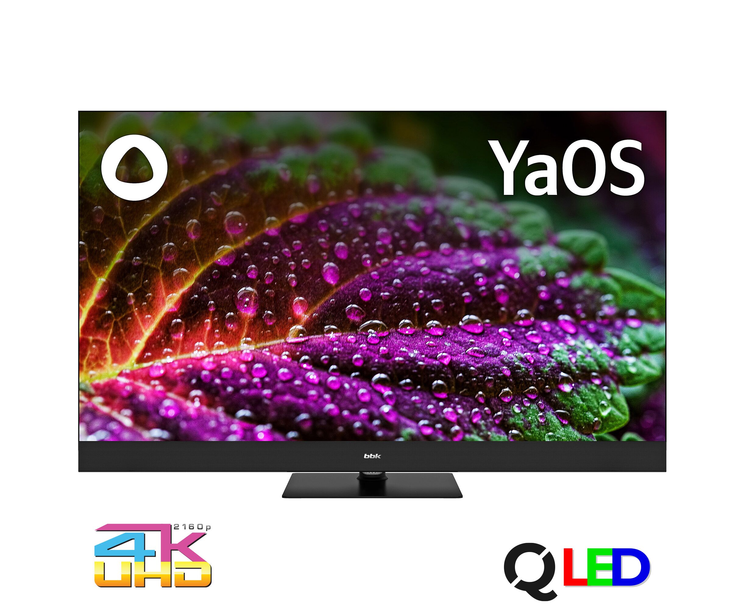 43" Телевизор BBK 43 LED-8259/UTS2 C черный 3840 x 2160, QLED, 4 K Ultra HD, 60 Гц, Smart TV