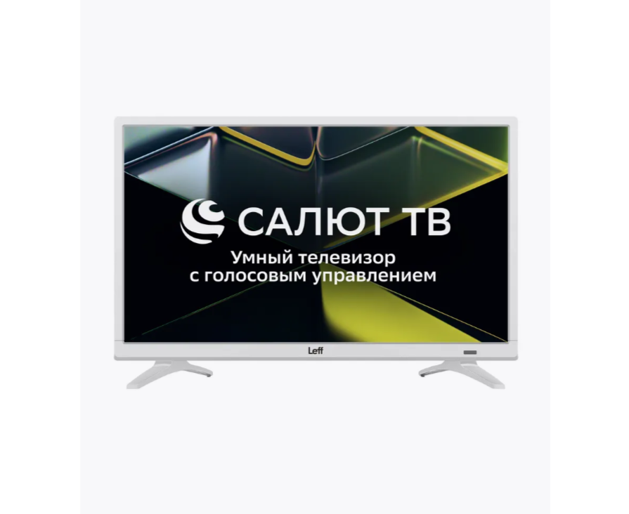 24" Телевизор LEFF 24 H691 T белый 1366x768, HD, 60 Гц, Wi-Fi, Smart TV