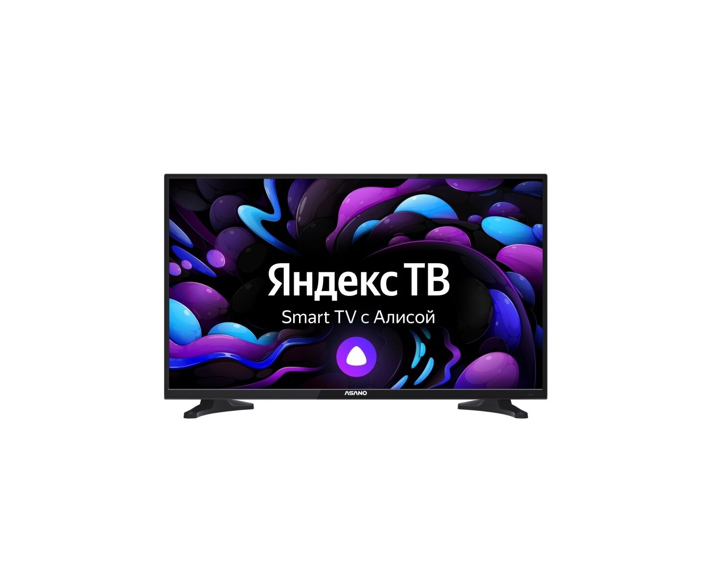 32" Телевизор ASANO 32 LH8010 T черный 1366x768, HD READY, 60 Гц, Wi-Fi, SMART TV, Яндекс.ТВ